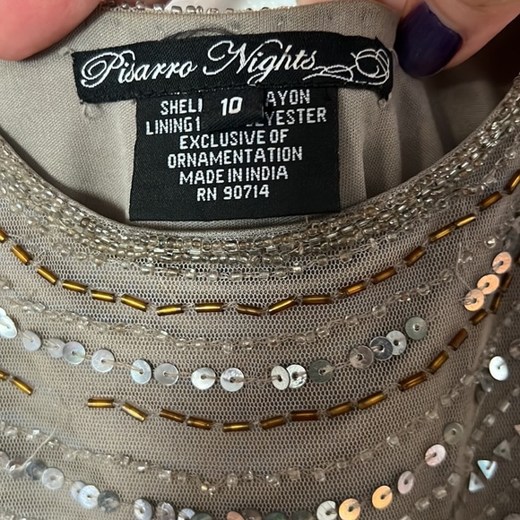 PISARRO NIGHTS Sequined dress - Picture 5 of 8